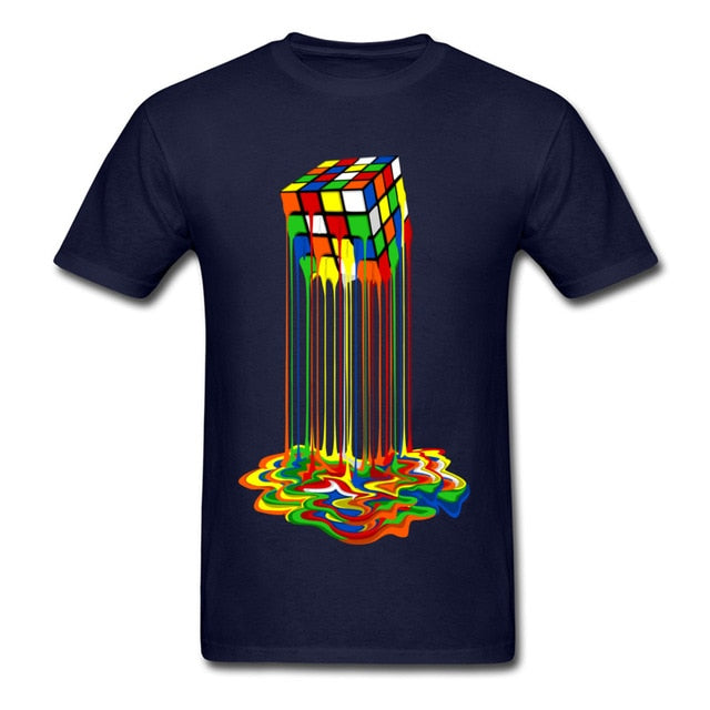 Melting Rubik's Cube Unisex T-Shirt – Bold, Funny, and Uniquely You