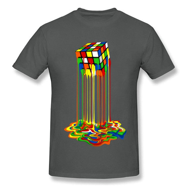 Melting Rubik's Cube Unisex T-Shirt – Bold, Funny, and Uniquely You