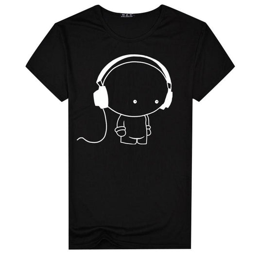 Headphone Cartoon T-Shirt Unisex  – Fun & Fashionable Casual Wear