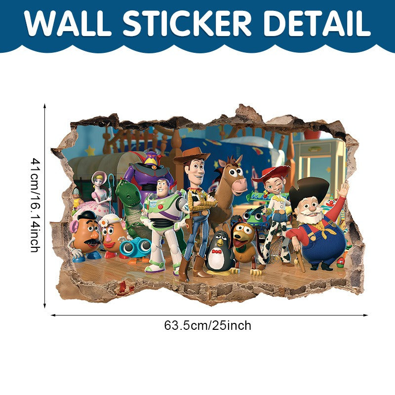 Large Toy Story 3D Children's Wall Stickers - Transform Your Little One's Space!