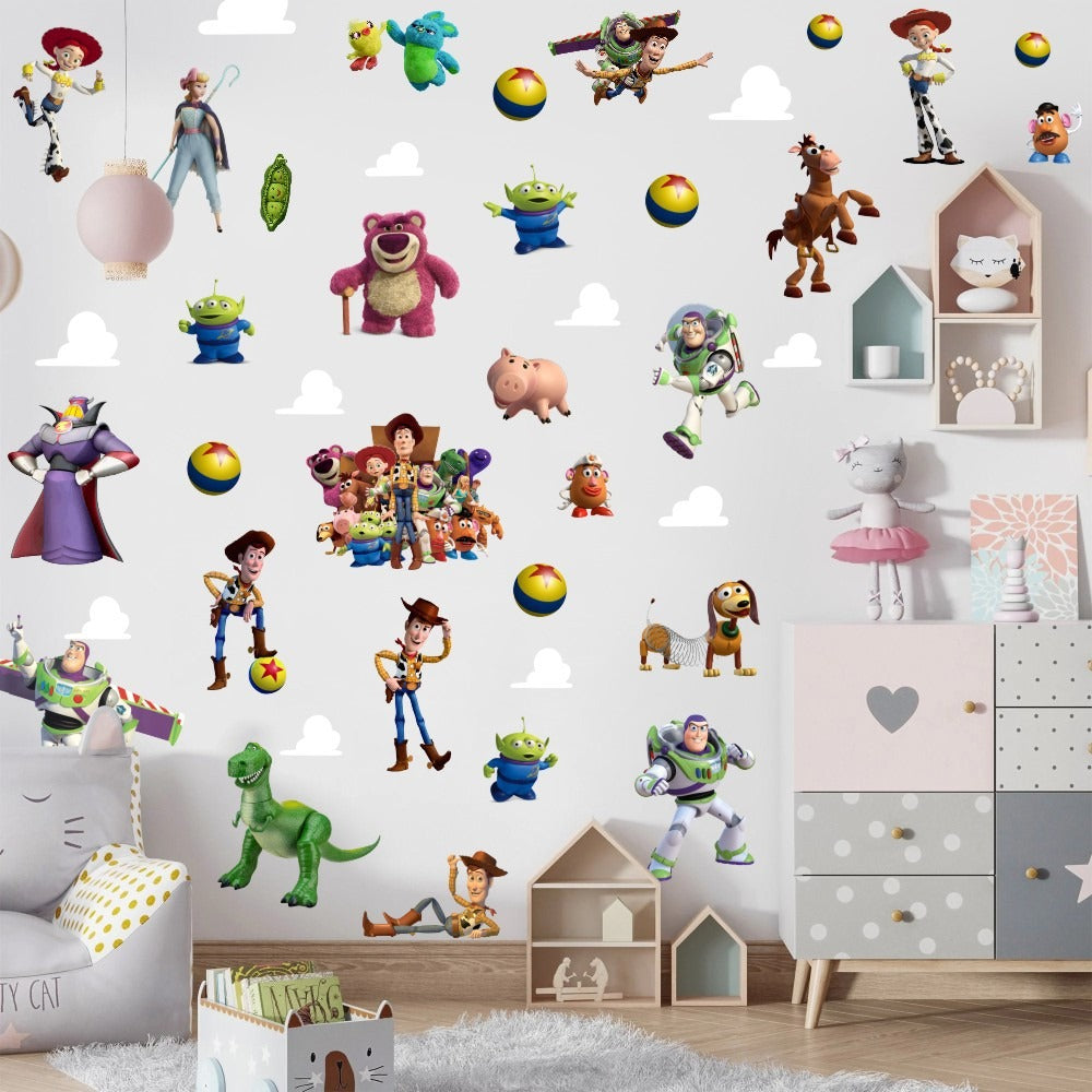 Large Toy Story 3D Children's Wall Stickers - Transform Your Little One's Space!