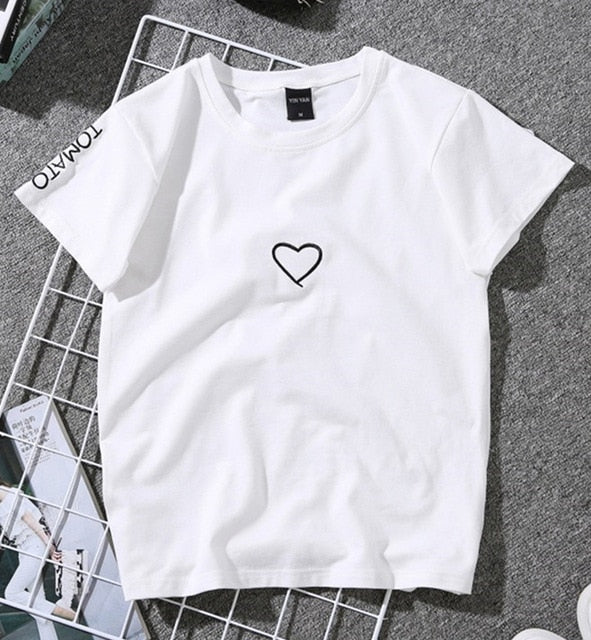 Summer Heart printed Women's T-Shirt – Share the Love in Style