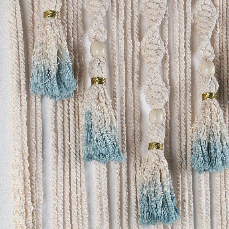 Large Macrame Dream Catcher Wall Hanging – Neutral Boho Elegance