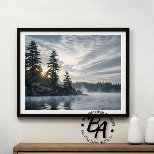 Lake Scene Photo Art {Digital Download}