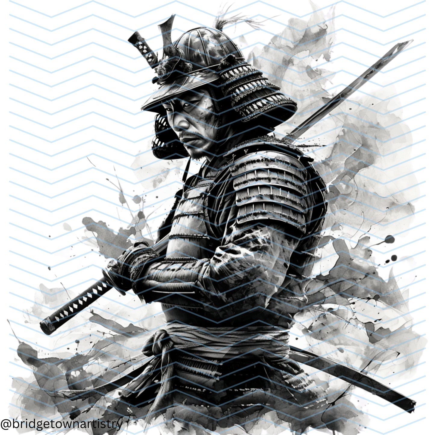 Samurai Warrior Tattoo Design [ Digital Download ]