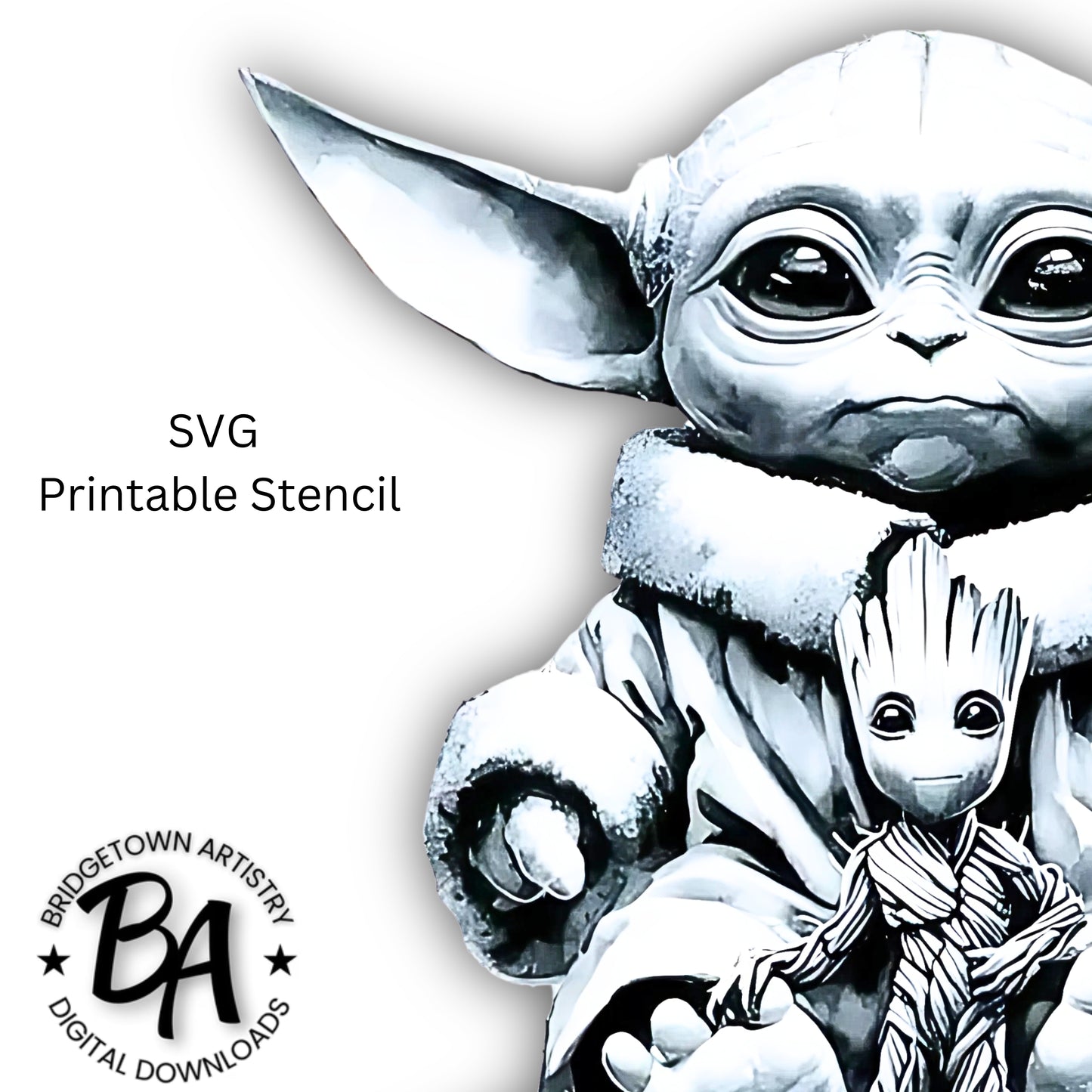 Yoda & Groot Tattoo Design [ Digital Download ]