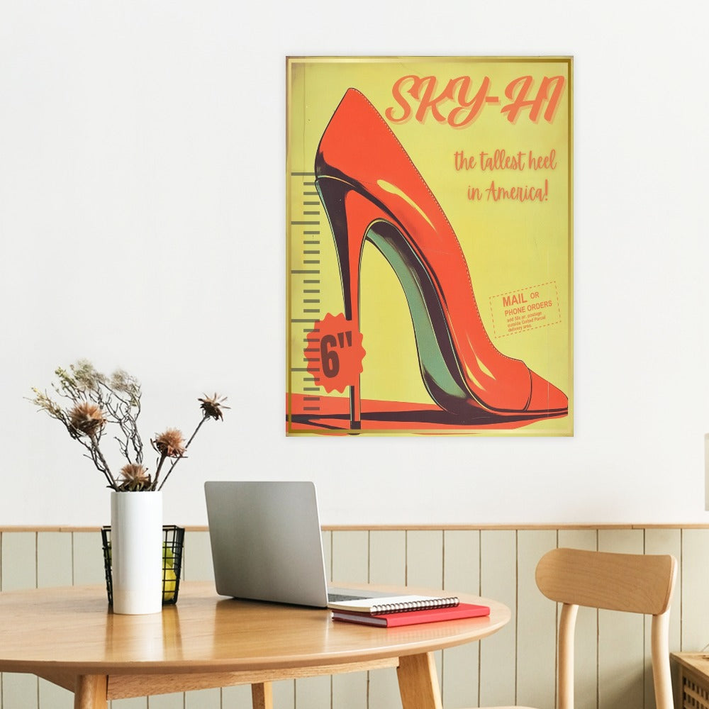 Sky-Hi Canvas Wall Art – Celebrate America’s Biggest High Heel