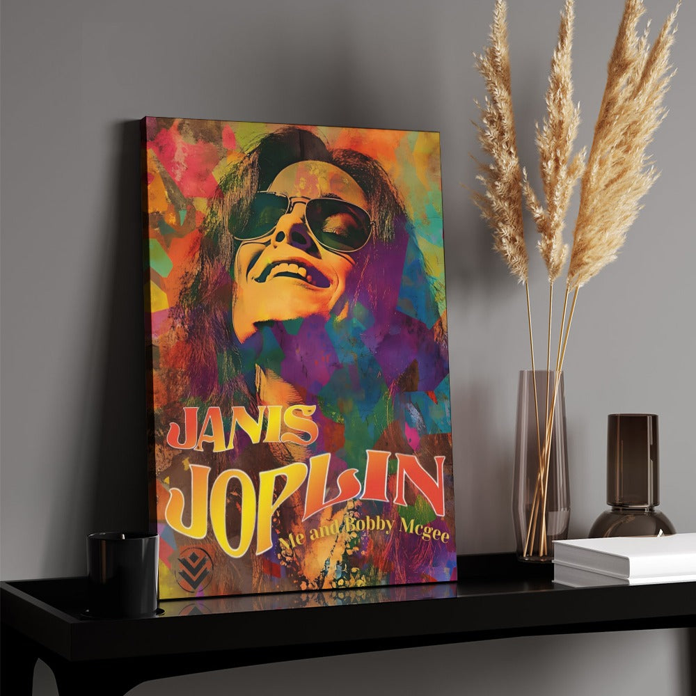 Janis Joplin Framed Canvas (18x24)