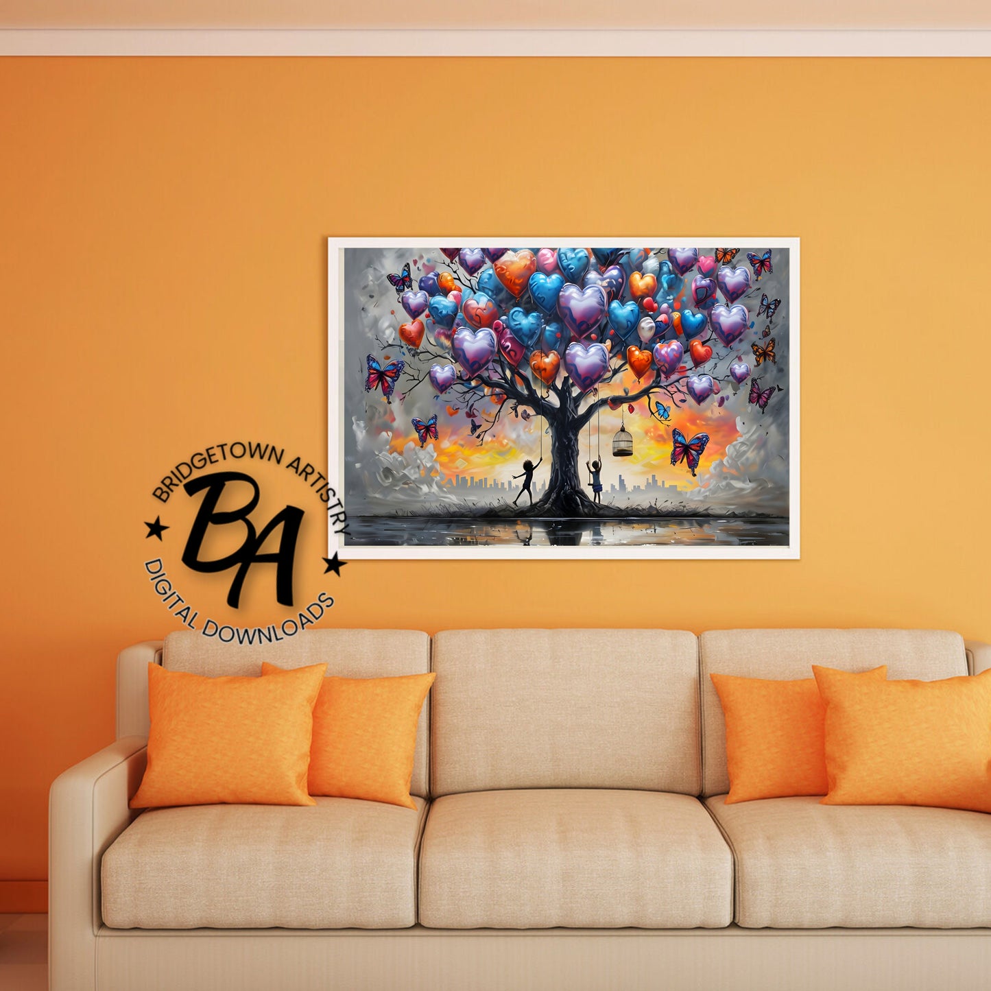 Balloon Tree Graffiti Street Wall Art {Digital Download}