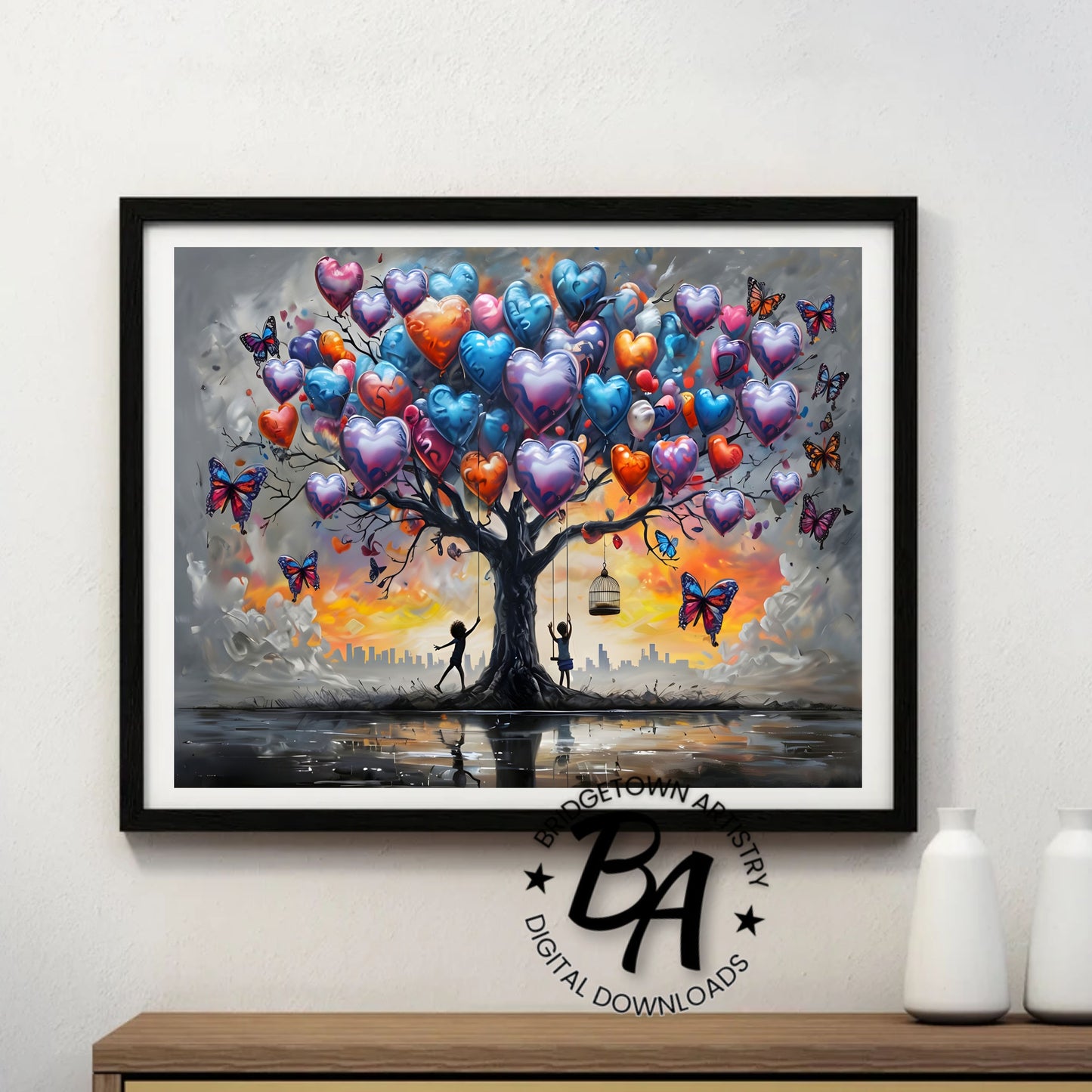 Balloon Tree Graffiti Street Wall Art {Digital Download}