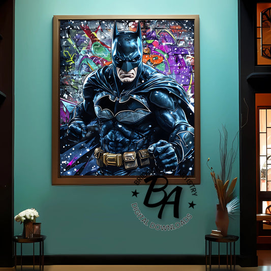 Bat-Man Graffiti Street Wall Art {Digital Download}