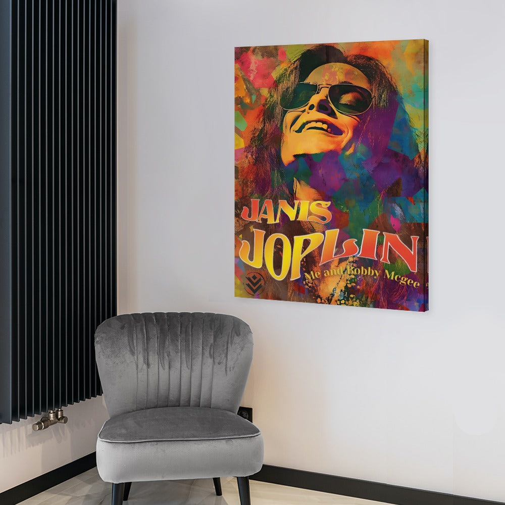 Janis Joplin Framed Canvas (18x24)