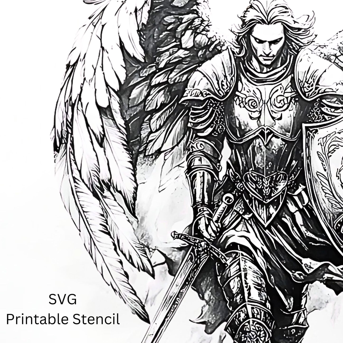 Gabriel Archangel Tattoo Design [ Digital Download ]