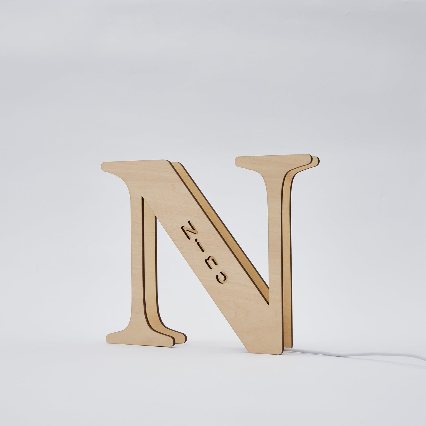 Personalized Wooden Letter Lamp – A Unique Night Light for Any Name