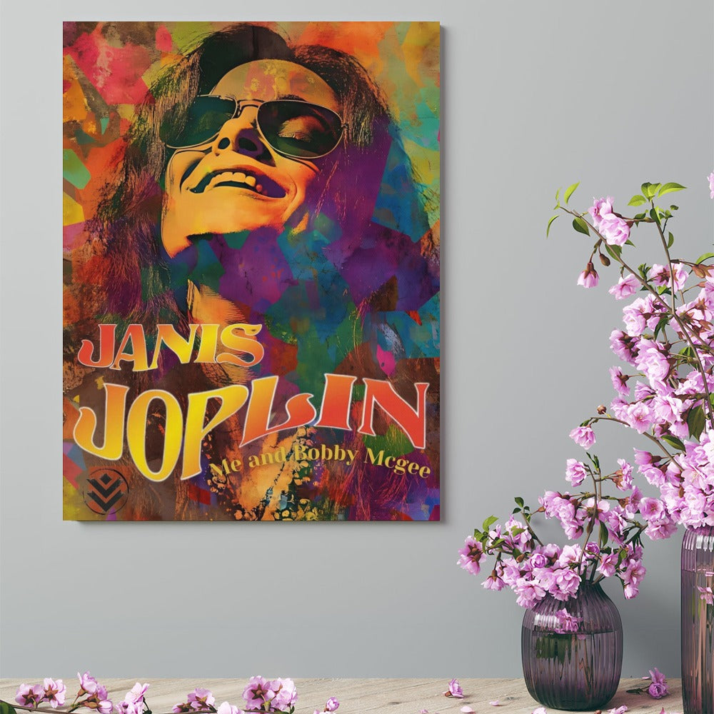 Janis Joplin Framed Canvas (18x24)