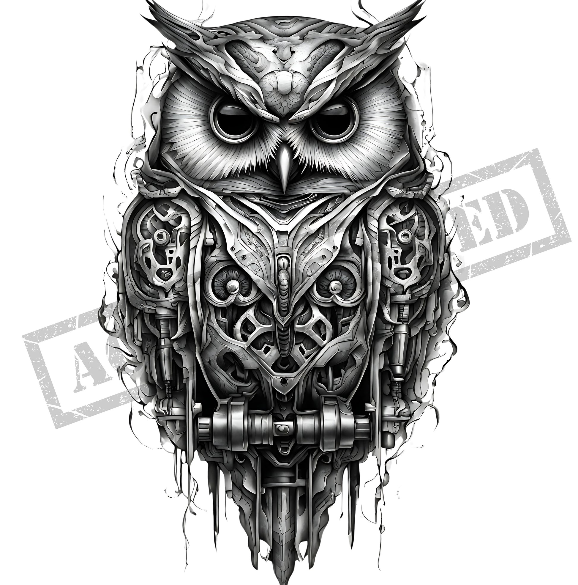 Owl Tattoo Design [ Digital Download ] - Bridgetown Artistry