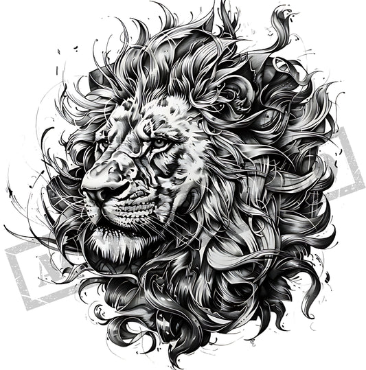 Lion Tattoo Design [ Digital Download ] - Bridgetown Artistry