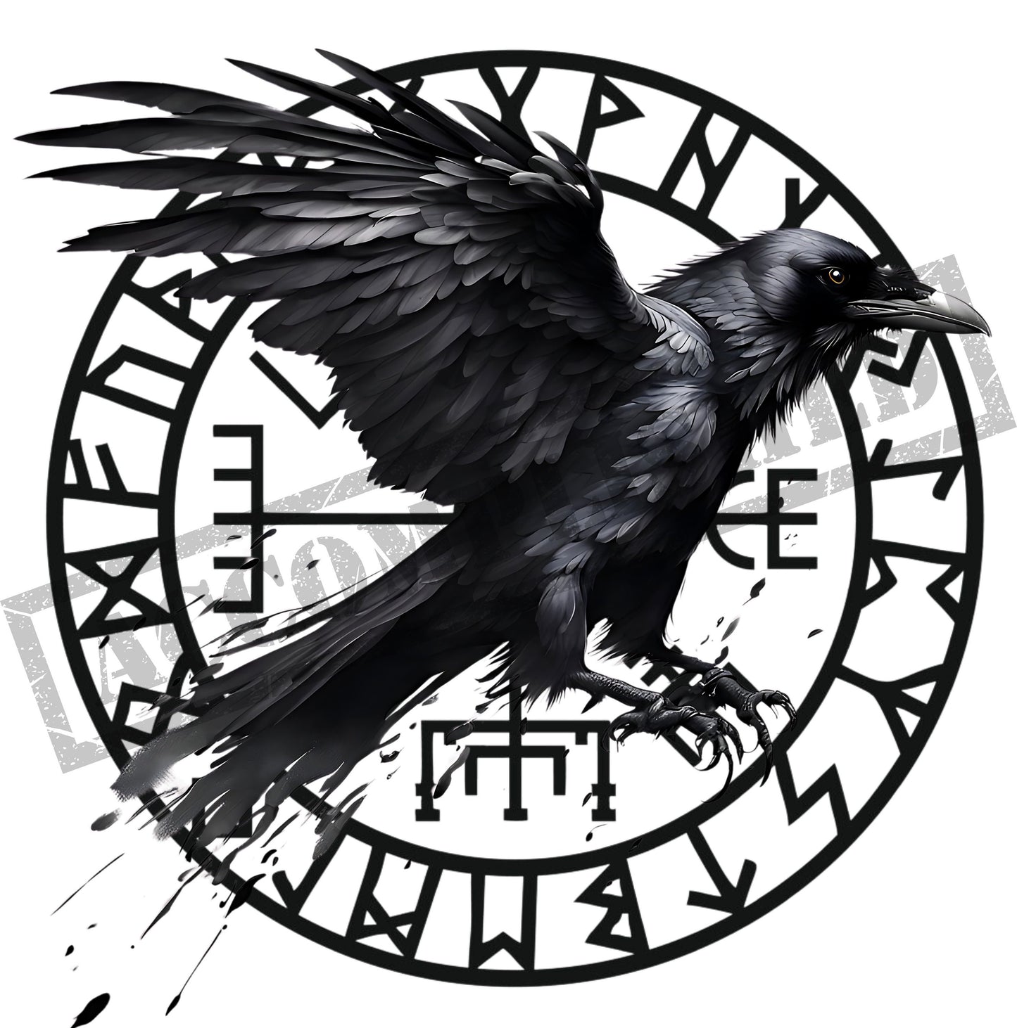 Raven Tattoo Design [ Digital Download ]