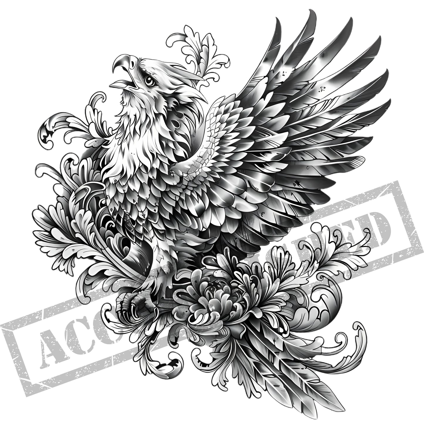 Eagle Tattoo Design [ Digital Download ] - Bridgetown Artistry