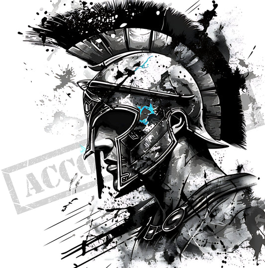 Spartan Warrior Tattoo Design [ Digital Download ] - Bridgetown Artistry