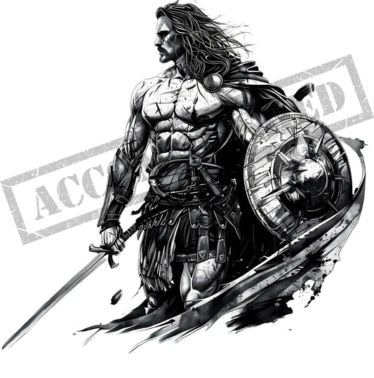 Celtic Warrior Tattoo Design [ Digital Download ] - Bridgetown Artistry