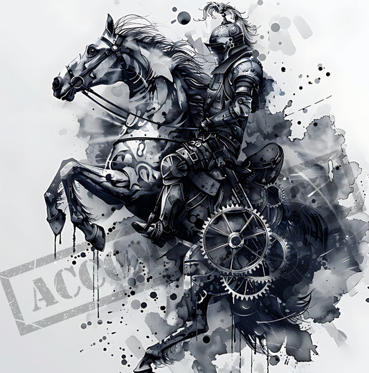 Horse Warrior Tattoo Design [ Digital Download ] - Bridgetown Artistry