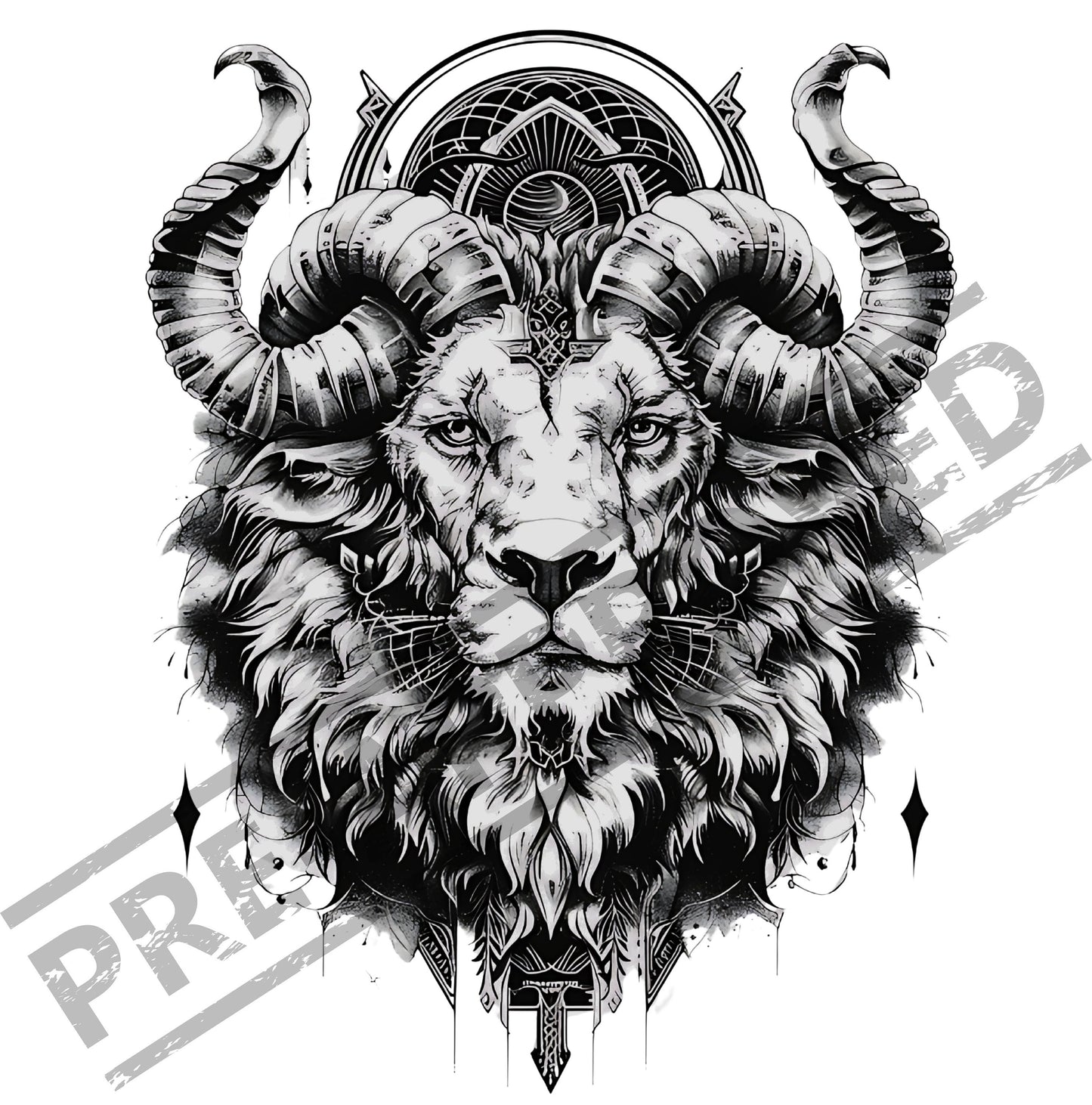 Lion Tattoo Design [ Digital Download ]