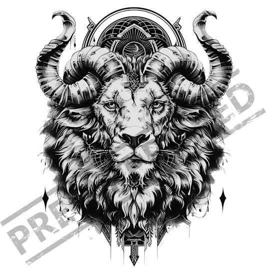 Lion Tattoo Design [ Digital Download ]