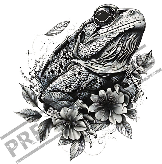 Lizard Tattoo Design [ Digital Download ]