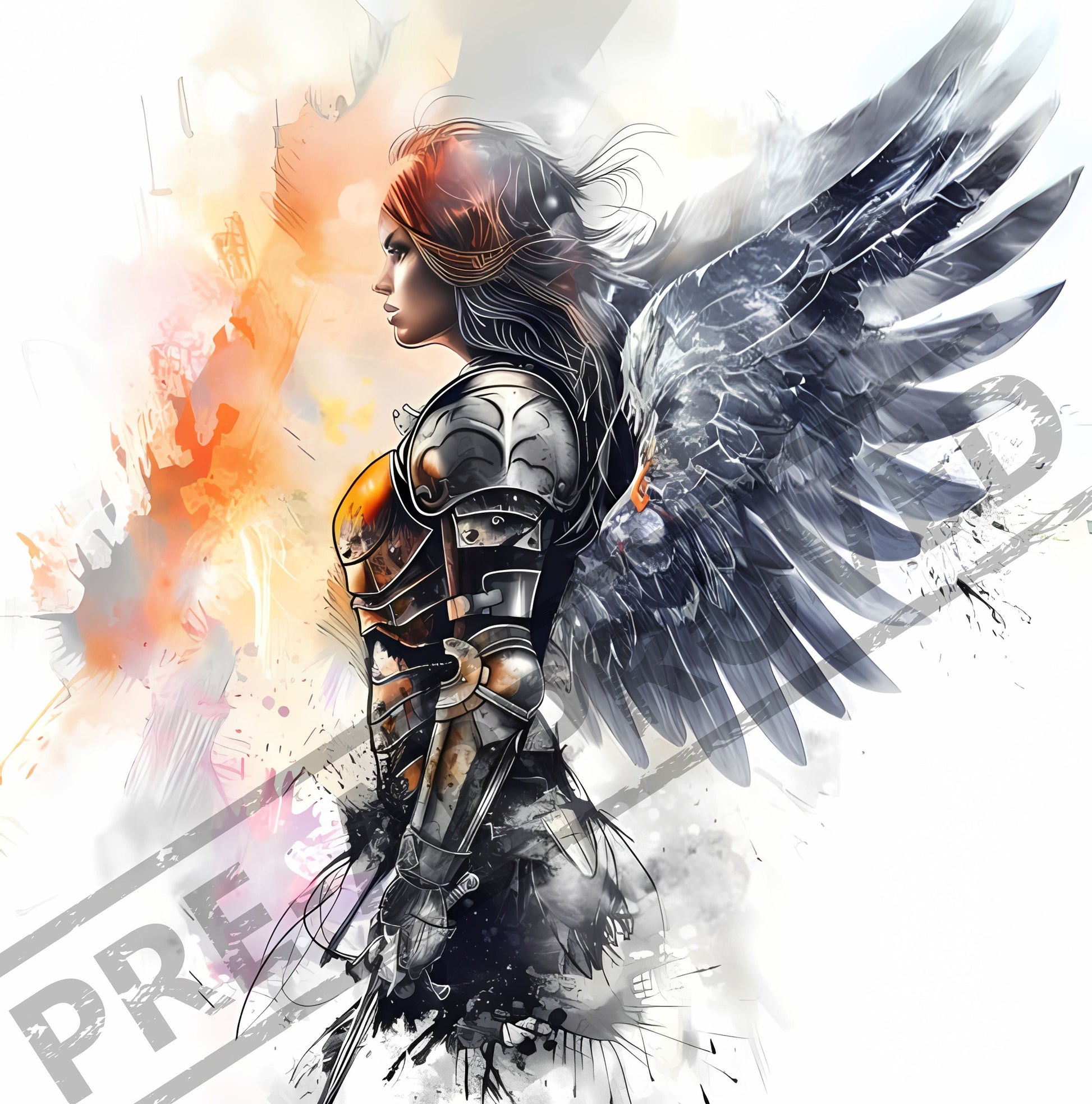 Valkyrie Tattoo Design [ Digital Download ] - Bridgetown Artistry