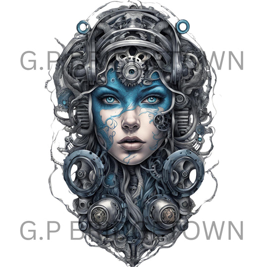 Biomechanical Woman Tattoo Designs [ Digital Download ] - Bridgetown Artistry