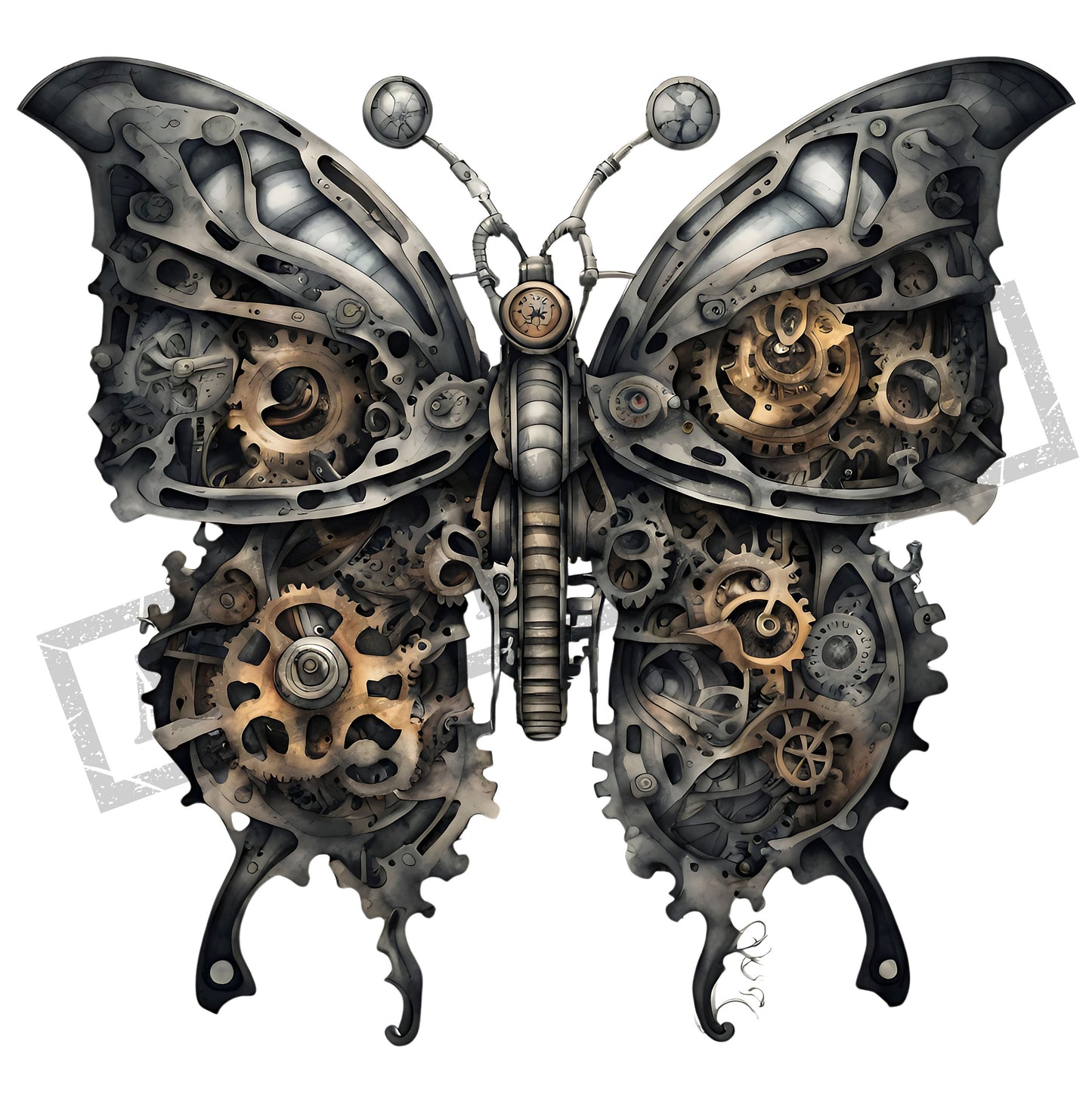 Butterfly Tattoo Design Biomechanical [ Digital Download ] - Bridgetown Artistry