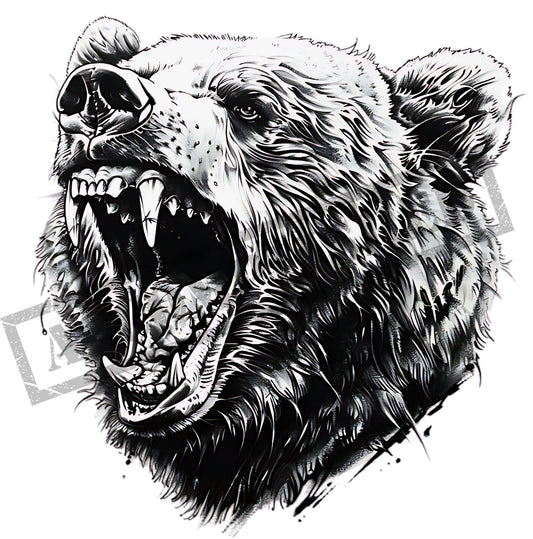 Bear Tattoo Design  [ Digital Download ] - Bridgetown Artistry