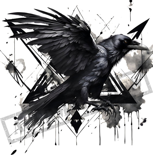 Raven Tattoo Design [ Digital Download ]