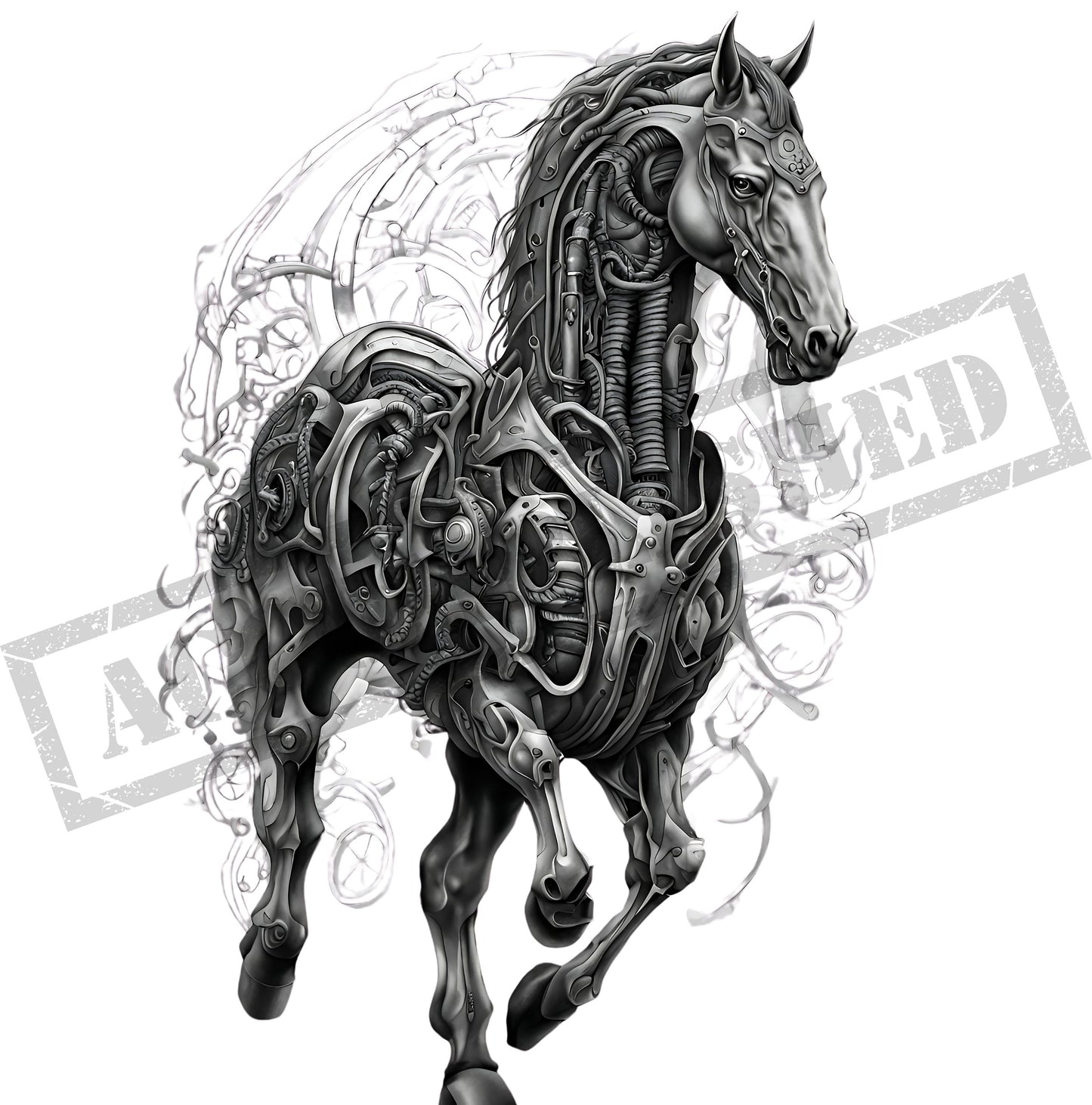 Horse Tattoo Design [ Digital Download ] - Bridgetown Artistry