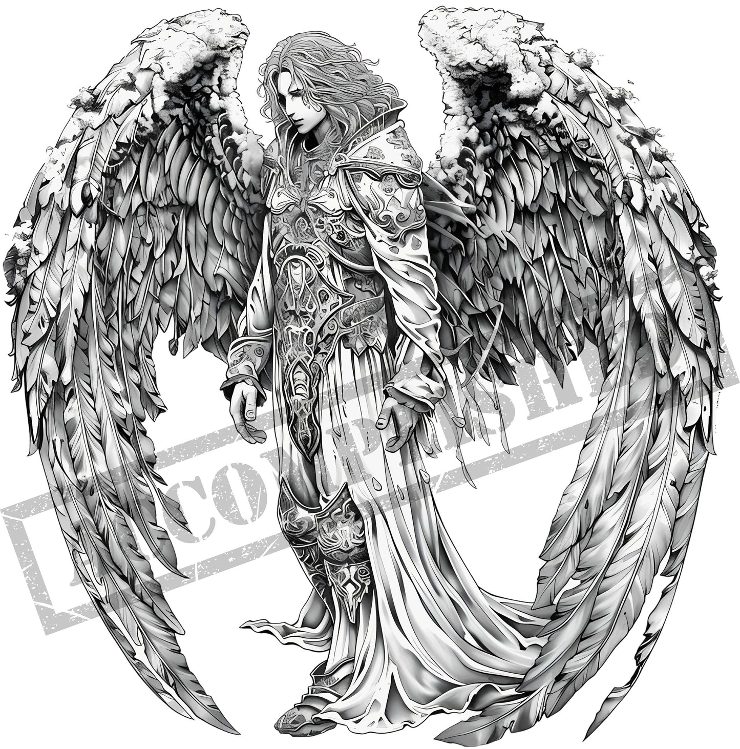 Archangel Tattoo Design [ Digital Download ] - Bridgetown Artistry