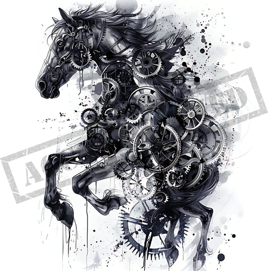 Horse Tattoo Design [ Digital Download ] - Bridgetown Artistry