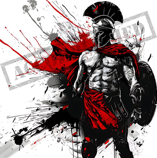 Spartan Warrior  Tattoo Design [ Digital Download ] - Bridgetown Artistry