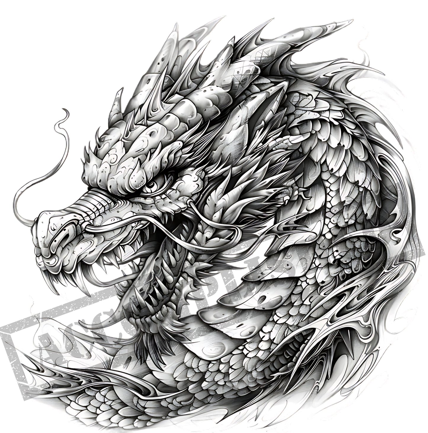 Dragon Tattoo Design [ Digital Download ]