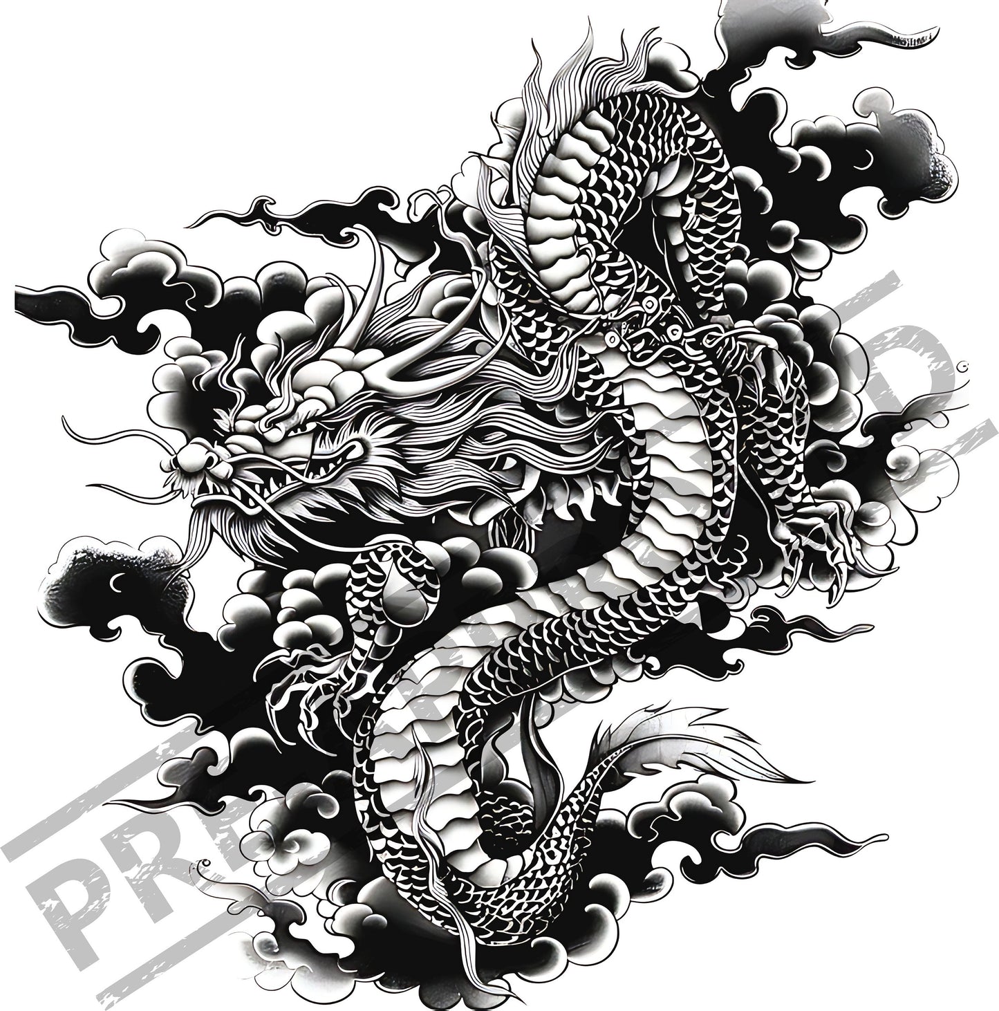 Dragon Tattoo Design[ Digital Download ] - Bridgetown Artistry