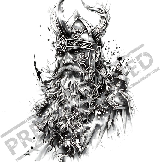 Viking Tattoo Design [ Digital Download ] - Bridgetown Artistry