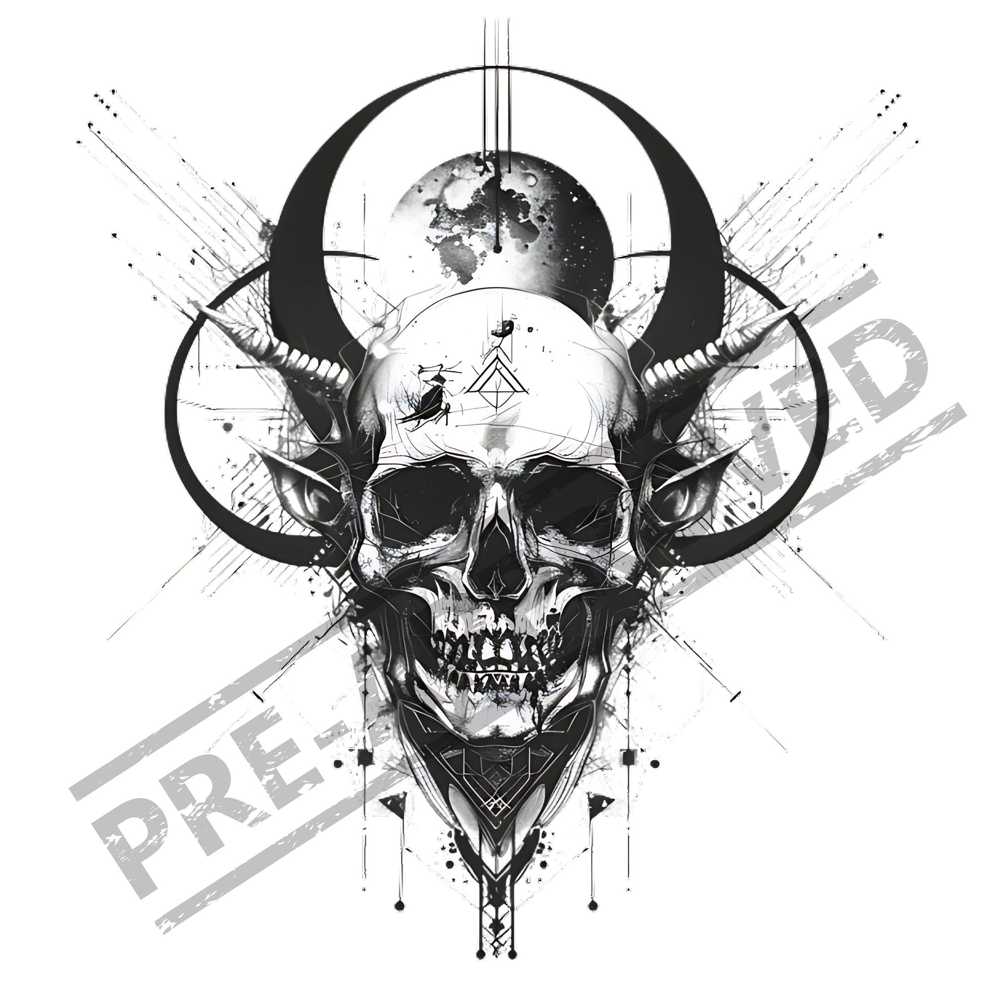 Skull Tattoo Design [ Digital Download ] - Bridgetown Artistry