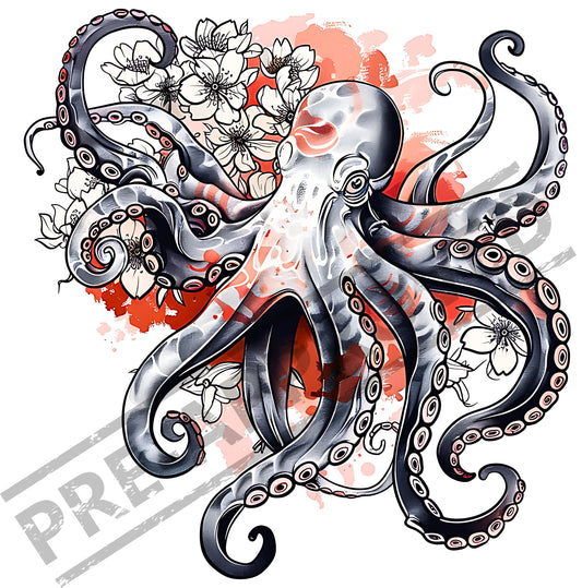 Octopus Tattoo Design [ Digital Download ] - Bridgetown Artistry