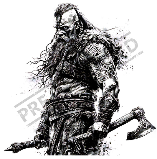 Viking Tattoo Design [ Digital Download ] - Bridgetown Artistry