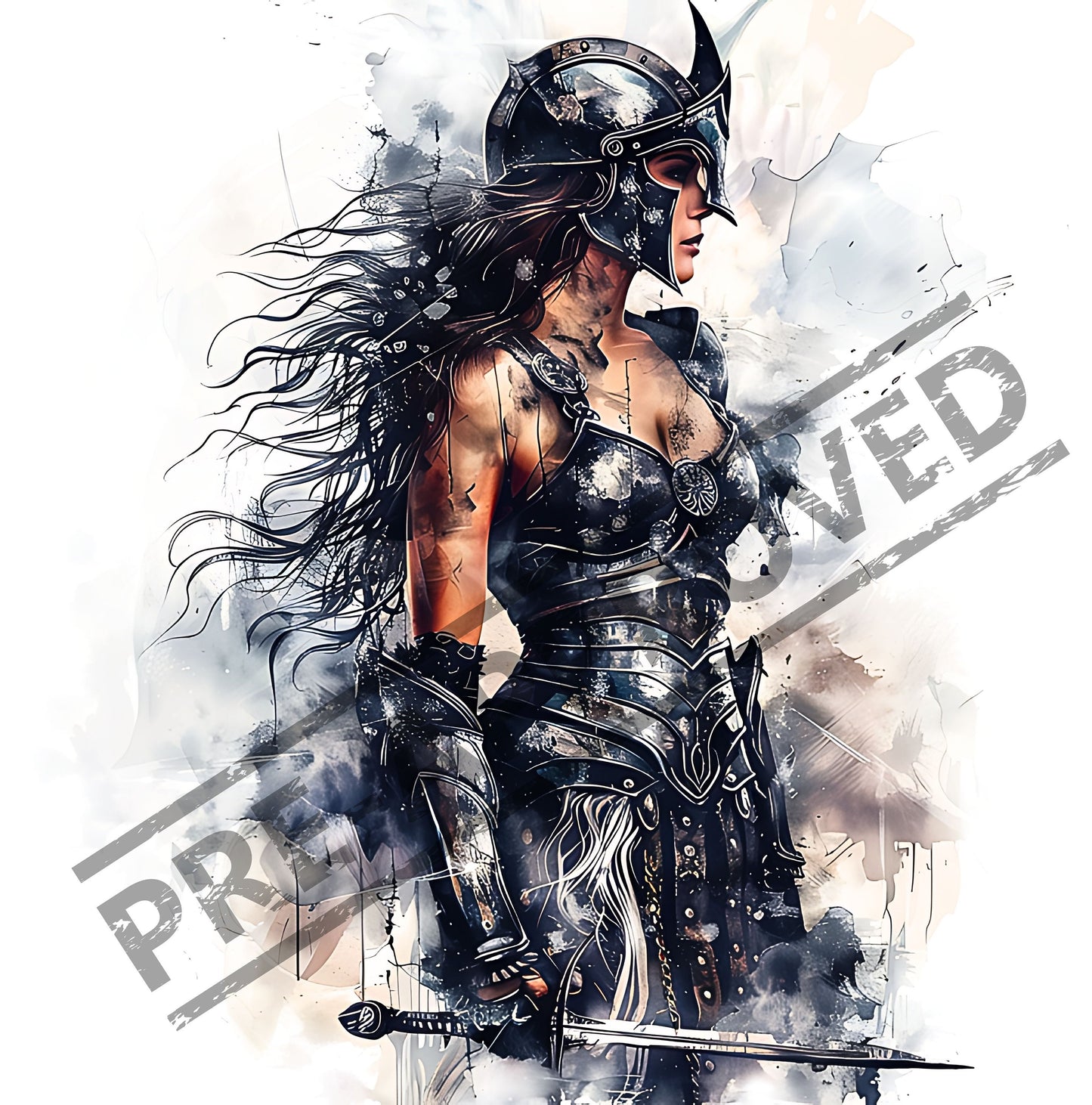 Valkyrie Tattoo Design [ Digital Download ] - Bridgetown Artistry