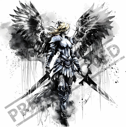 Valkyrie Tattoo Design [ Digital Download ] - Bridgetown Artistry