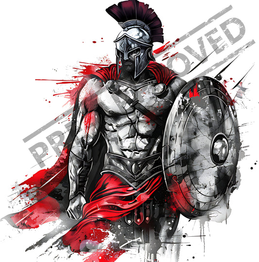 Spartan Warrior Tattoo Design [ Digital Download ]