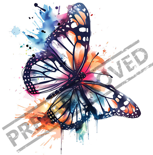 Butterfly Watercolor Tattoo Design [ Digital Download ]