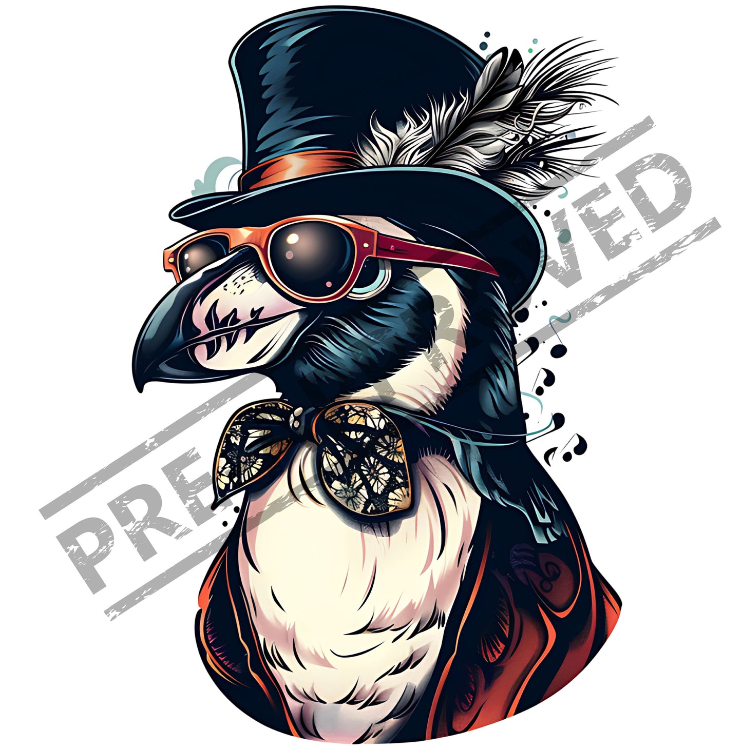 Penguin Tattoo Design [ Digital Download ] - Bridgetown Artistry