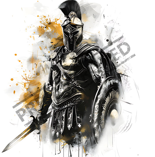 Roman Warrior Tattoo Design [ Digital Download ] - Bridgetown Artistry